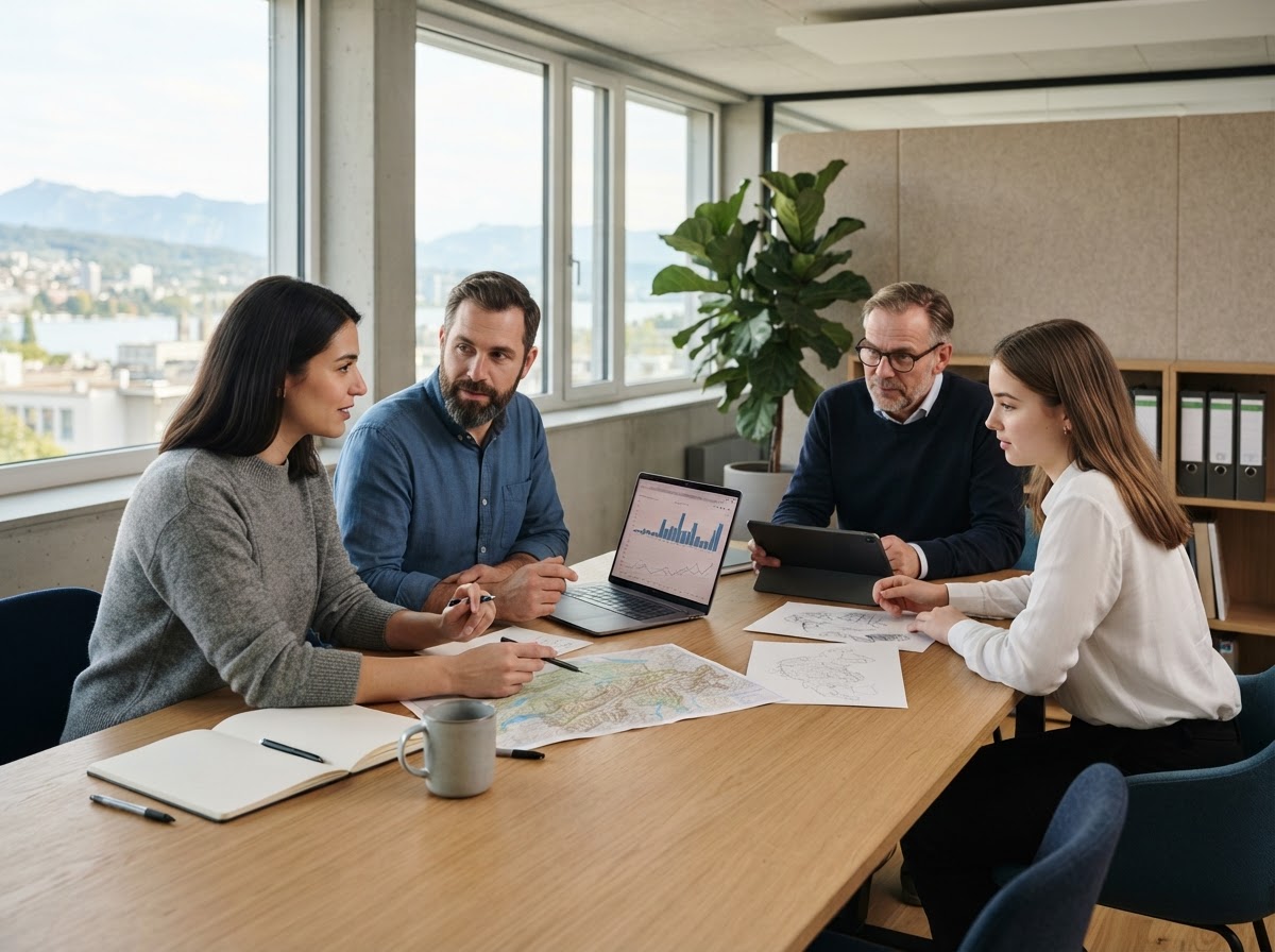 Zalzor Rizmer Team bei der Analyse von Marktdaten